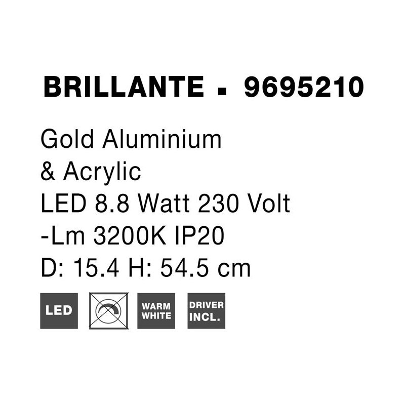 Stalinis šviestuvas BRILLANTE 9695210
